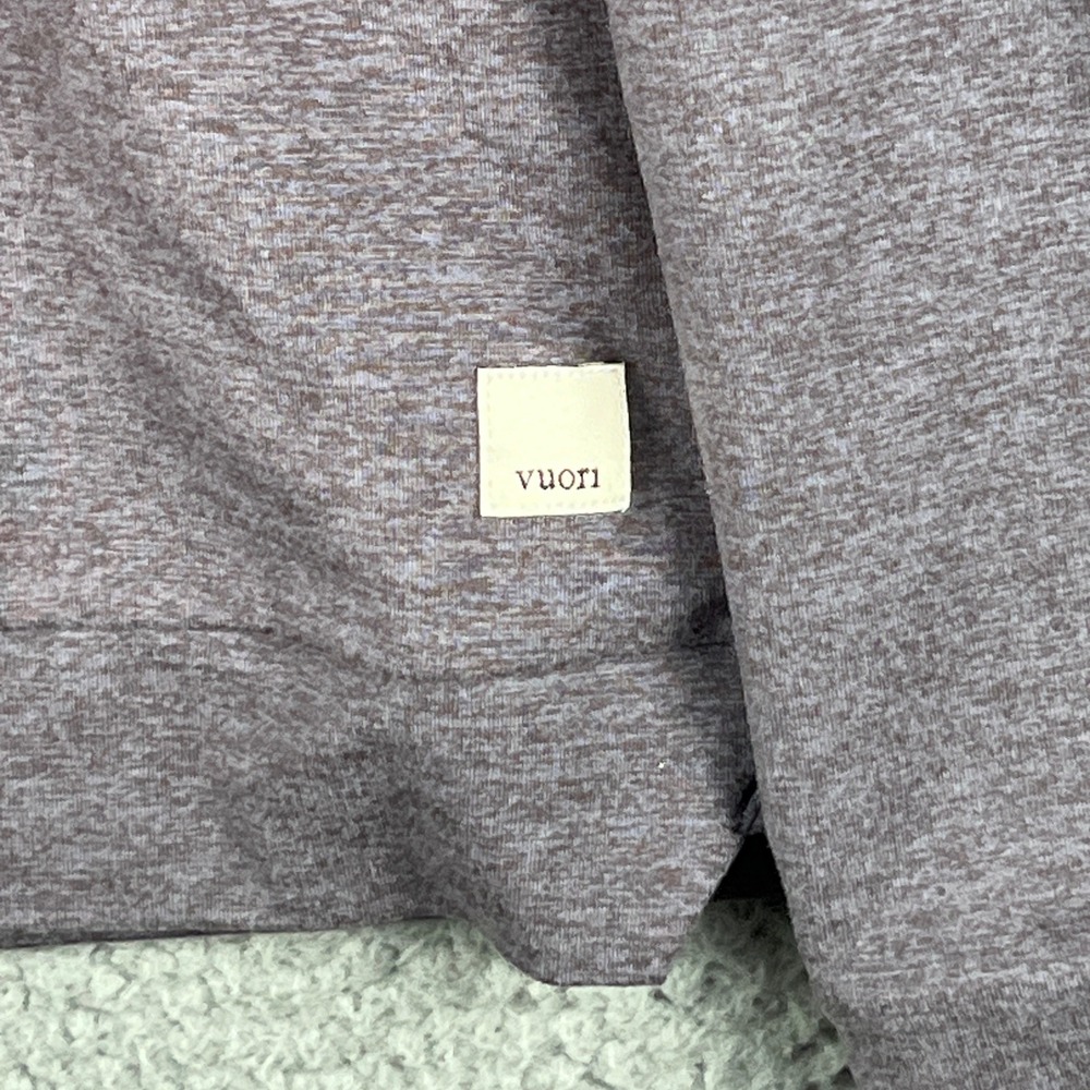 Vuori Halo Performance Hoodie Womens Large Heather Purple Pullover - Picture 5 of 13